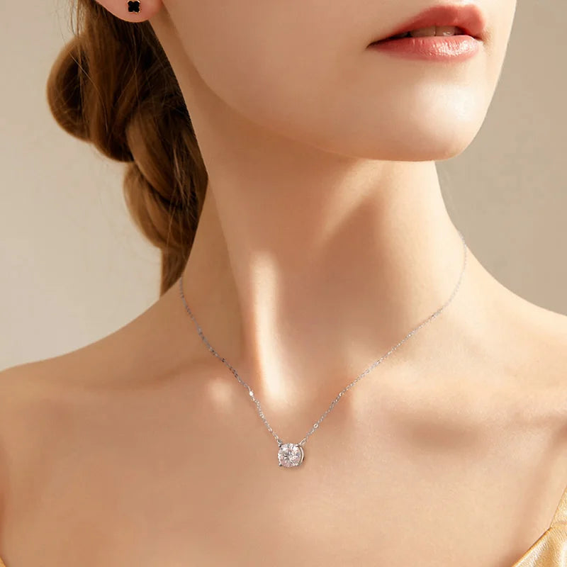 Solitaire Moissanite Necklace