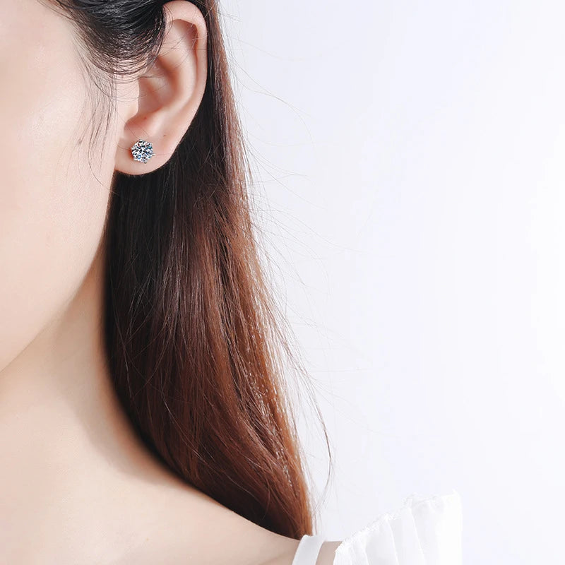 Classic Moissanite Studs